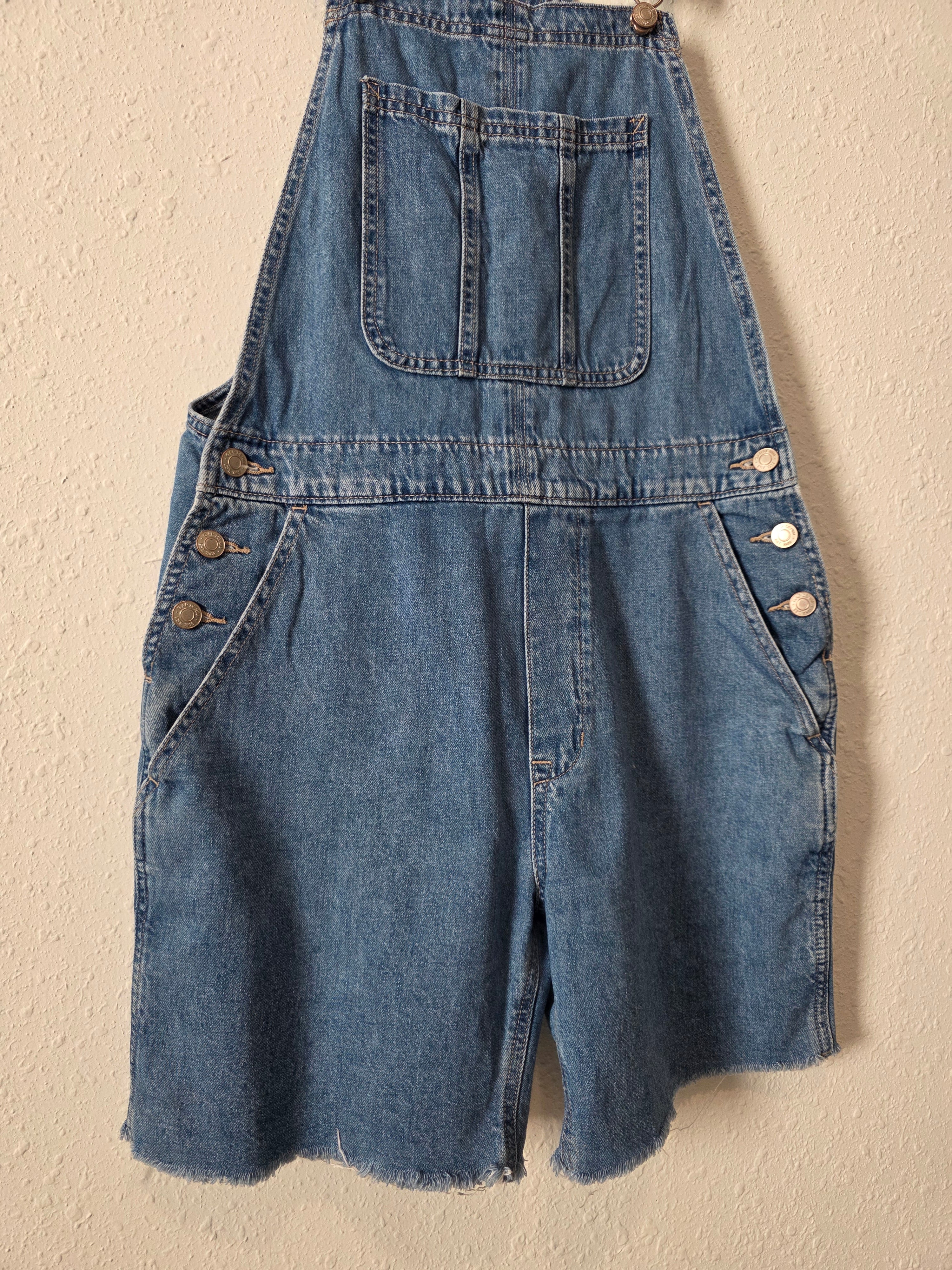 Gap Relaxed Denim Shortalls (M)
