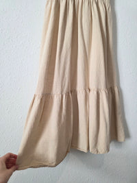 Neutral Tiered Midi Dress (M)