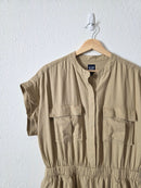 NEW Gap Linen Utility Romper (M)