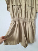 NEW Gap Linen Utility Romper (M)