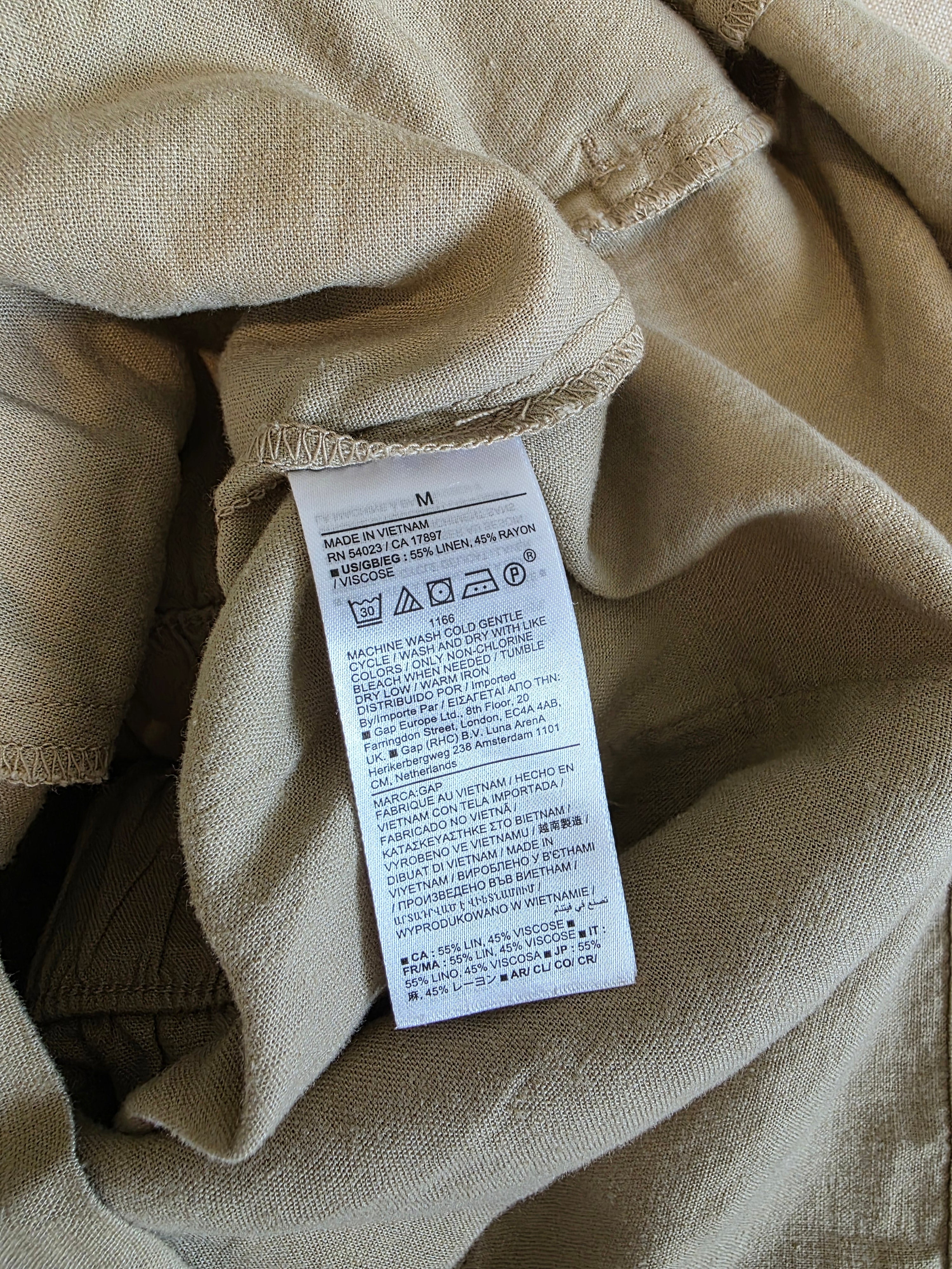 NEW Gap Linen Utility Romper (M)
