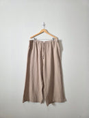 Cotton Gauze Wide Leg Pants (3X)