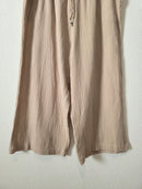 Cotton Gauze Wide Leg Pants (3X)