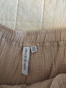 Cotton Gauze Wide Leg Pants (3X)