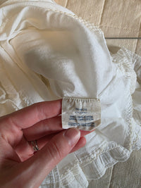 Anthropologie White Cotton Mini Skirt (S)