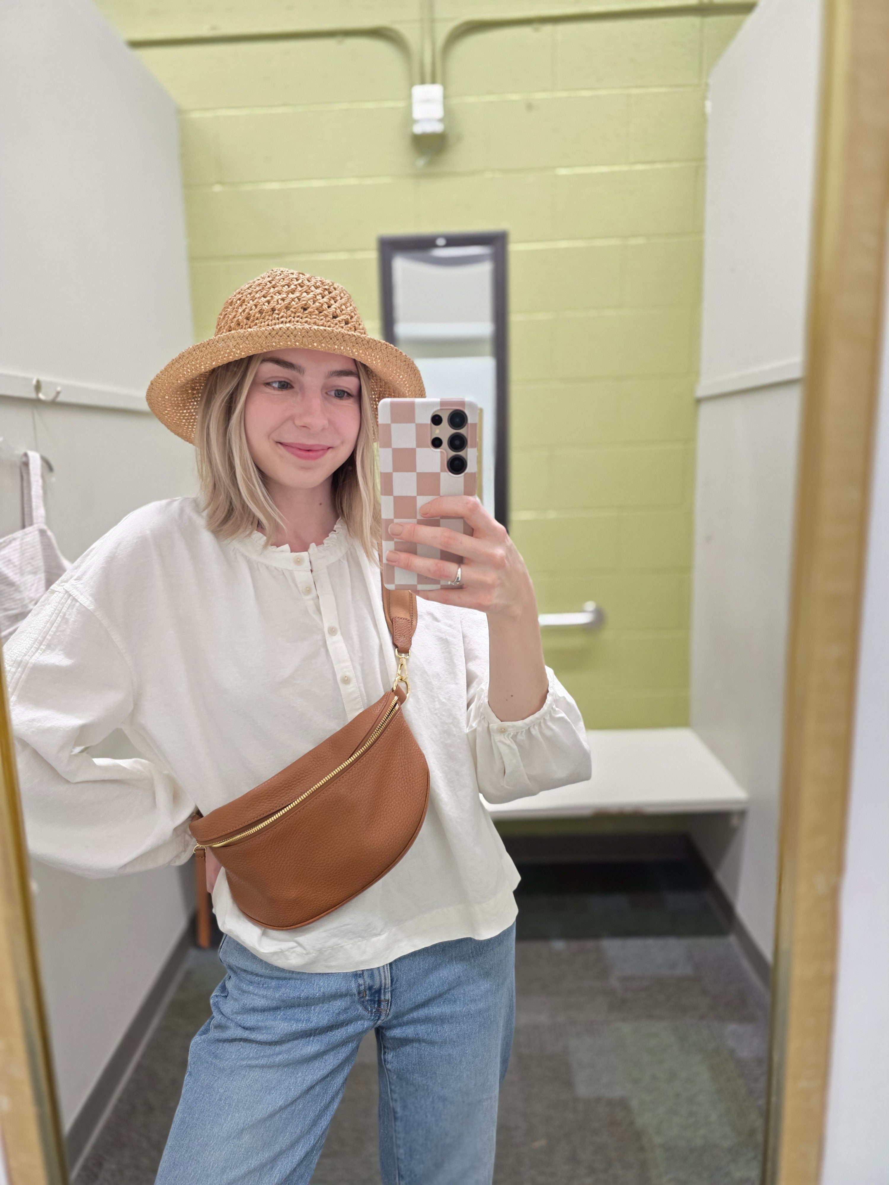 Beachy Straw Bucket Hat
