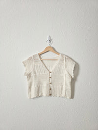 Crochet Button Up Top (S)