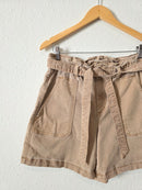 Loft Neutral Belted Shorts (M)