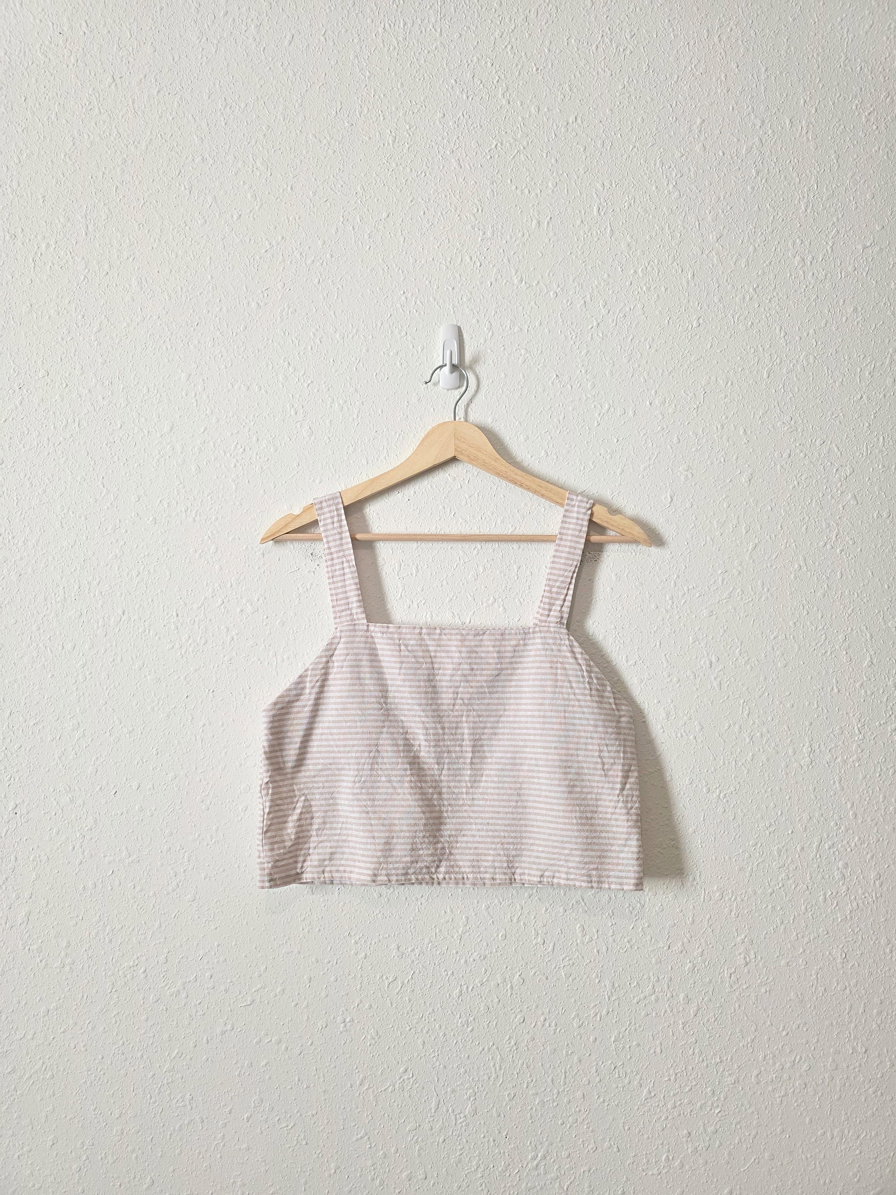Boxy Striped Crop Tank (XS/S)