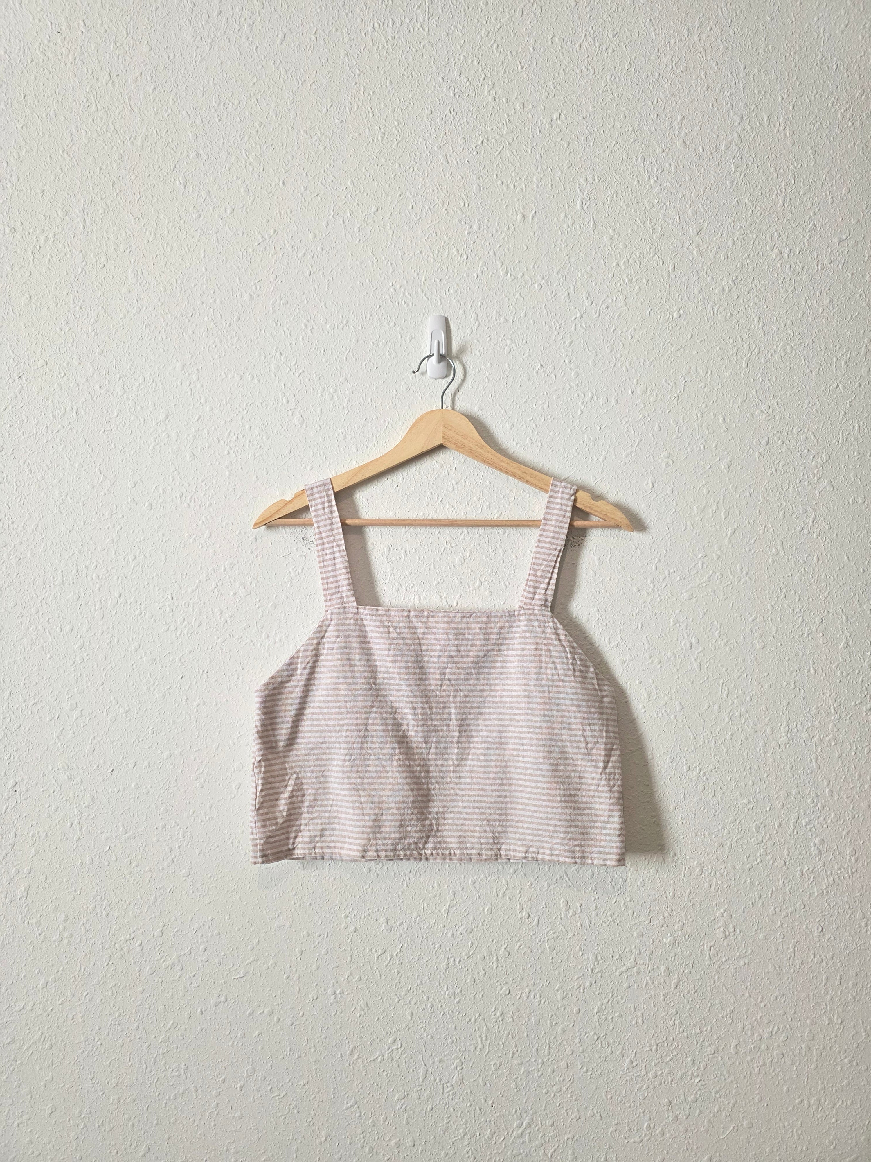 Boxy Striped Crop Tank (XS/S)
