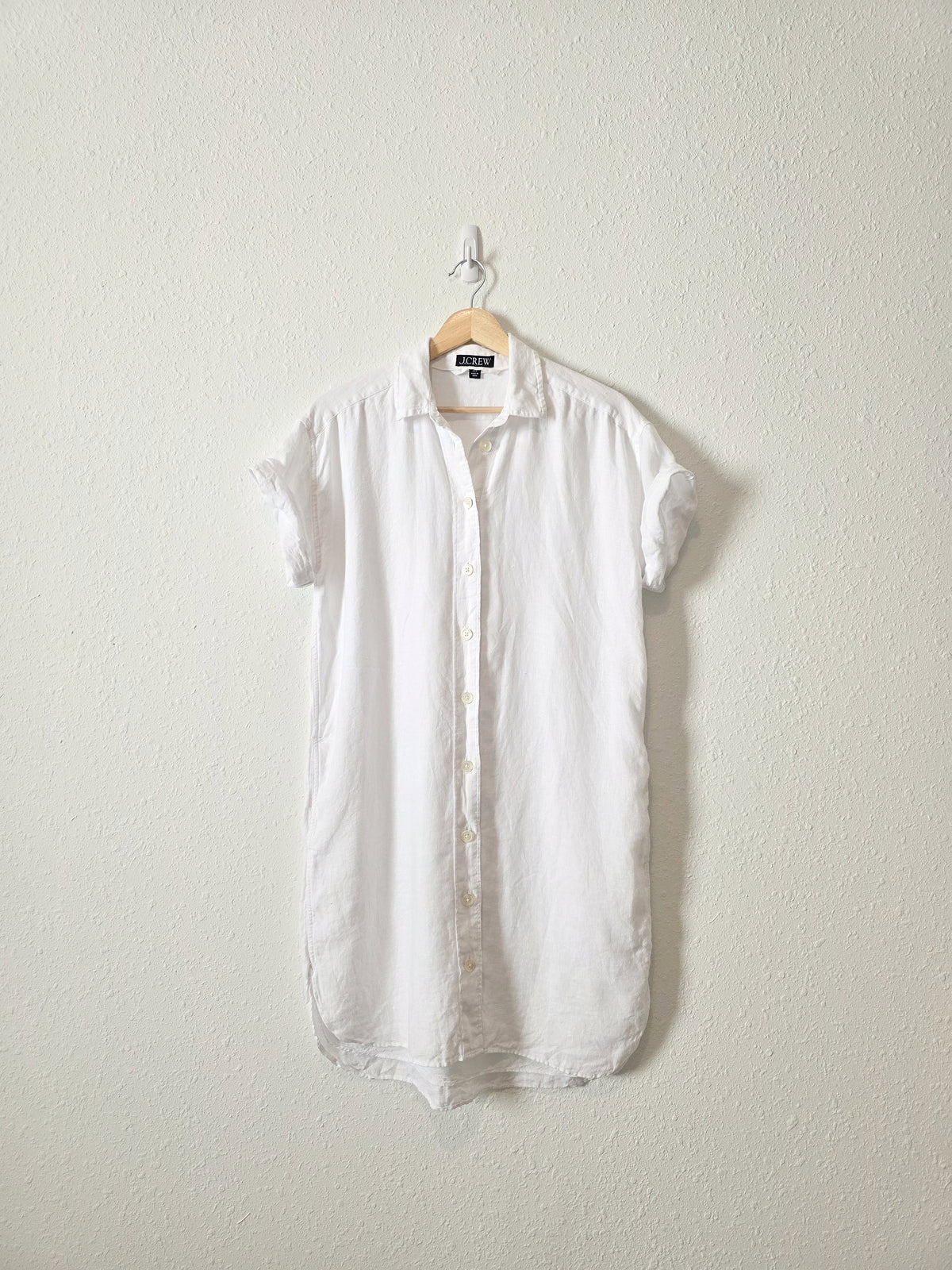 J.Crew White Linen Shirtdress (XXS-S)