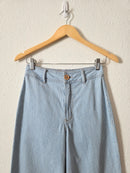 Pinstripe Wide Leg Jeans (25)