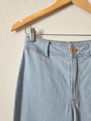 Pinstripe Wide Leg Jeans (25)