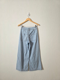 Pinstripe Wide Leg Jeans (25)