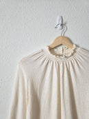 Madewell Textured Mockneck Top (S)