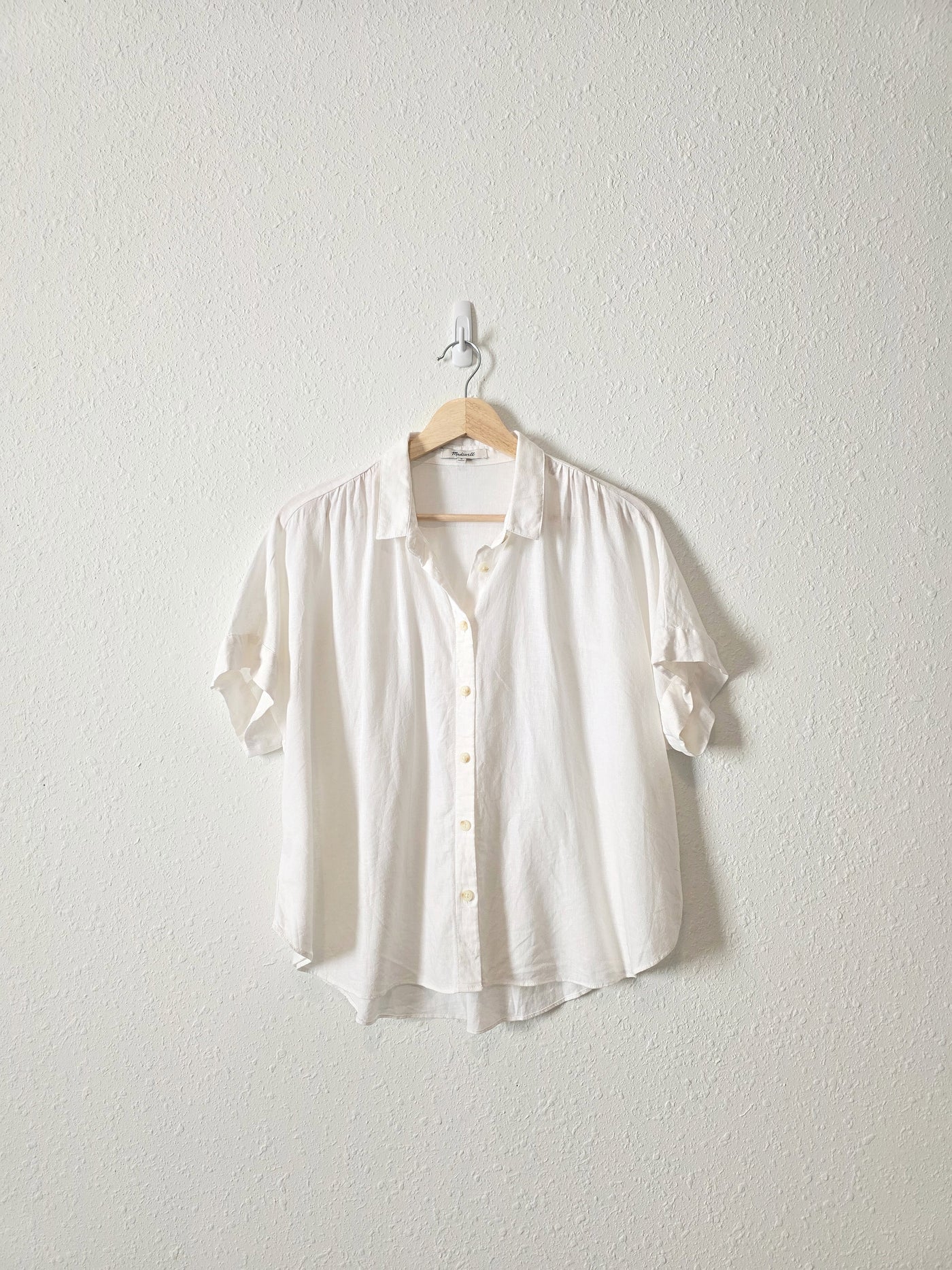 Madewell Linen Blend Button Up (M)