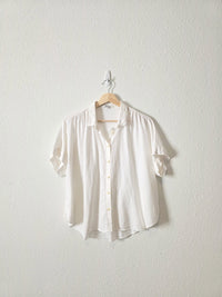 Madewell Linen Blend Button Up (M)