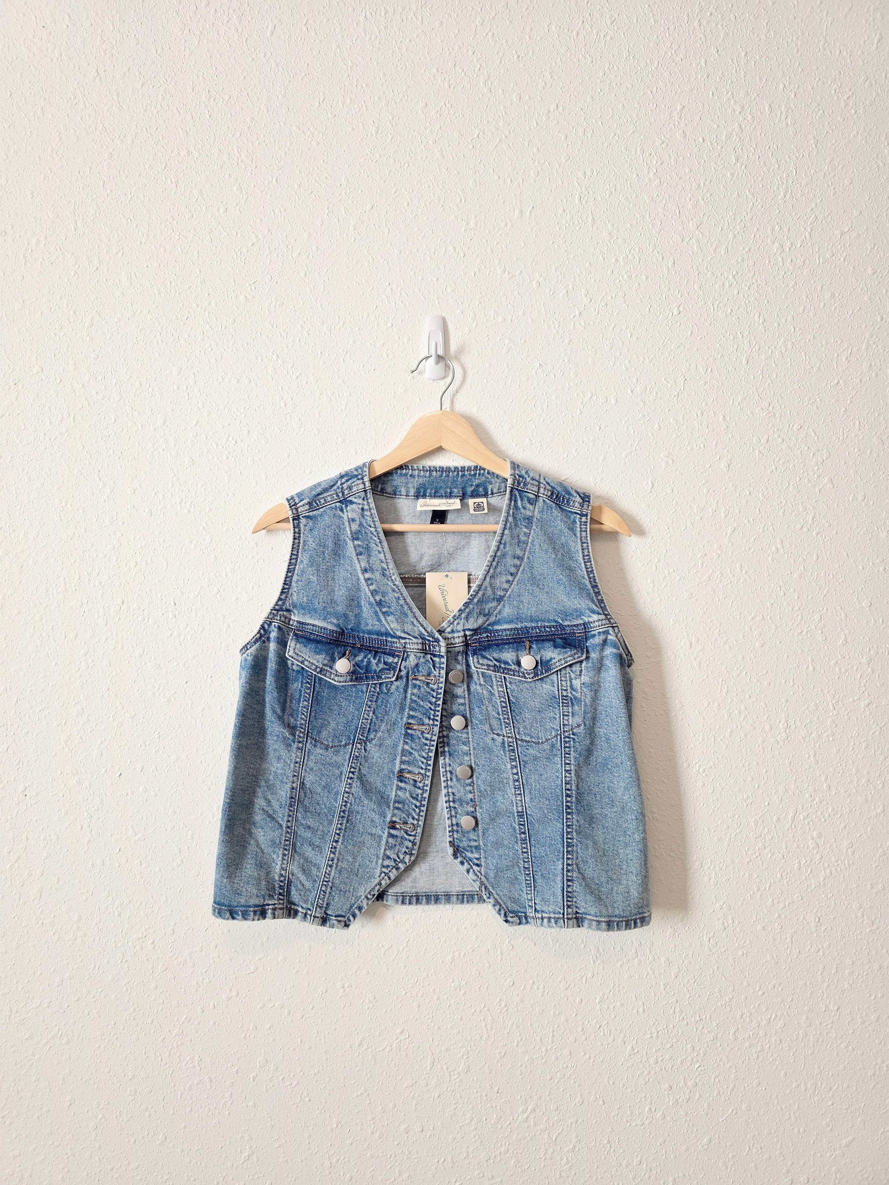 NEW Cropped Denim Vest (S)