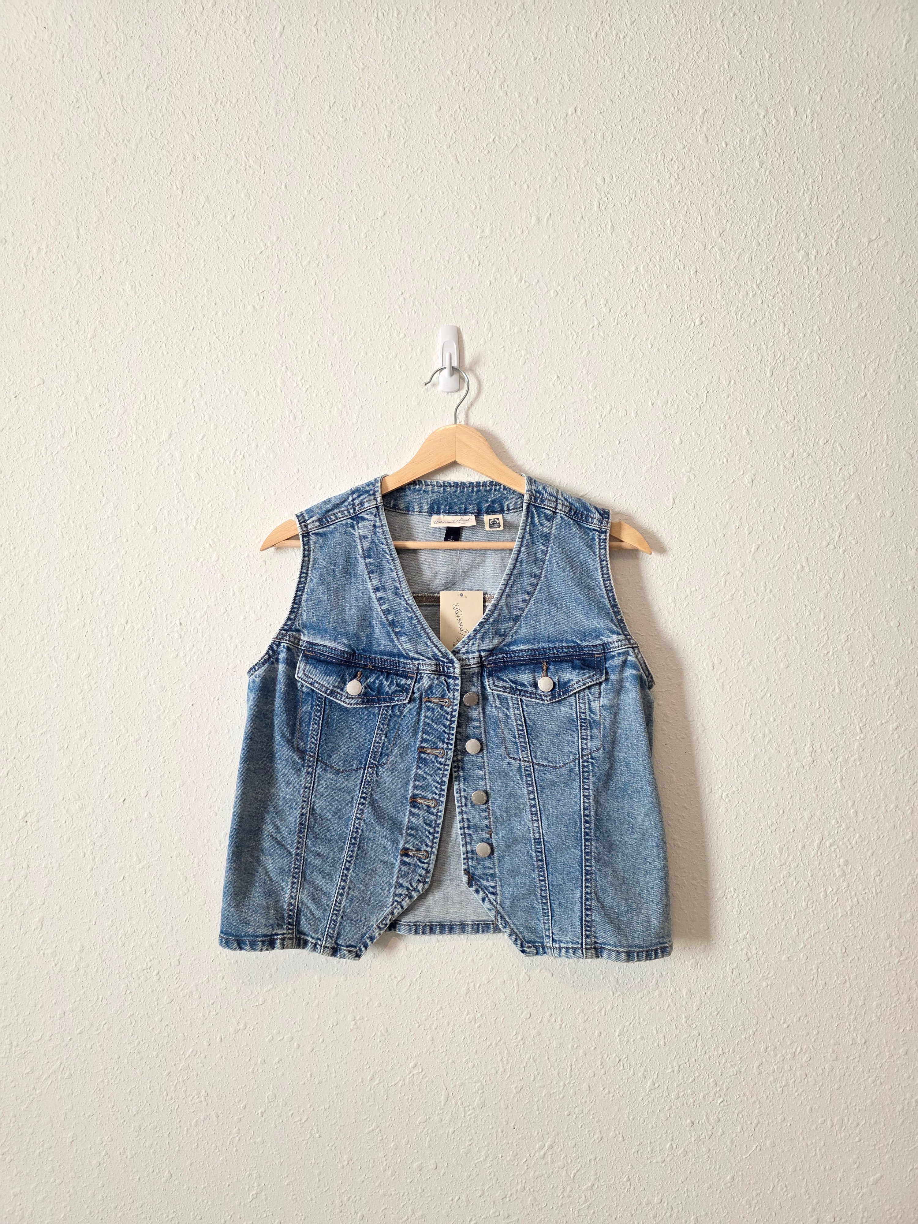 NEW Cropped Denim Vest (S)