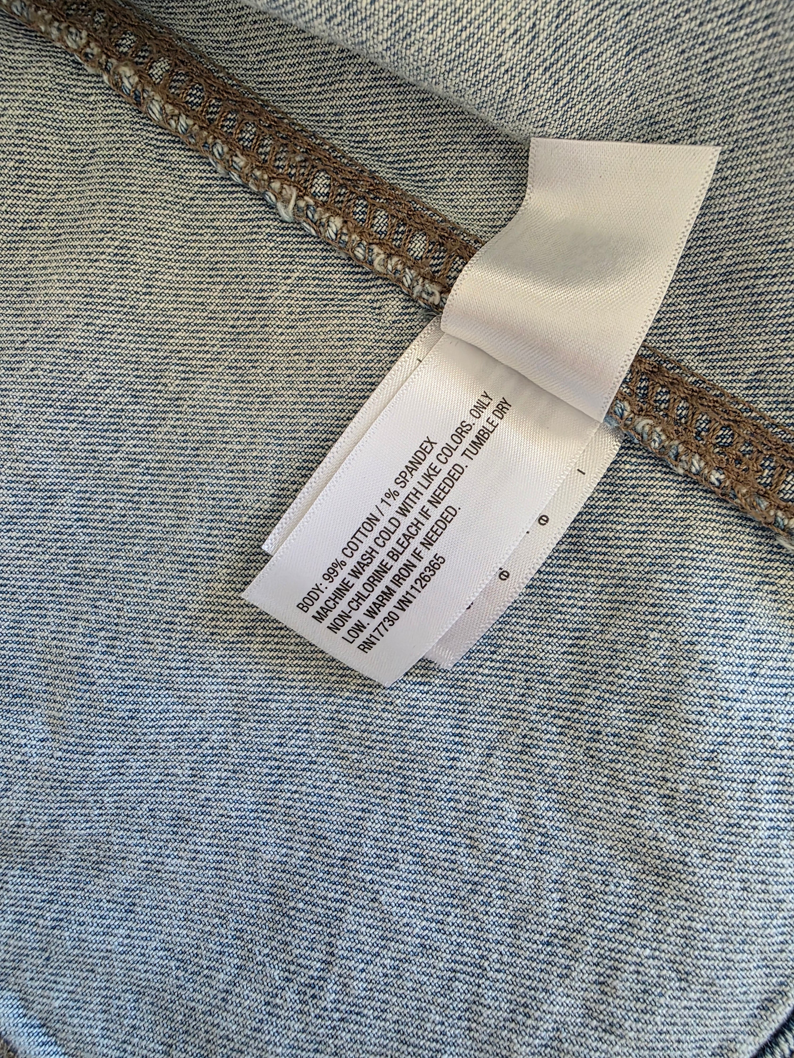 NEW Cropped Denim Vest (S)