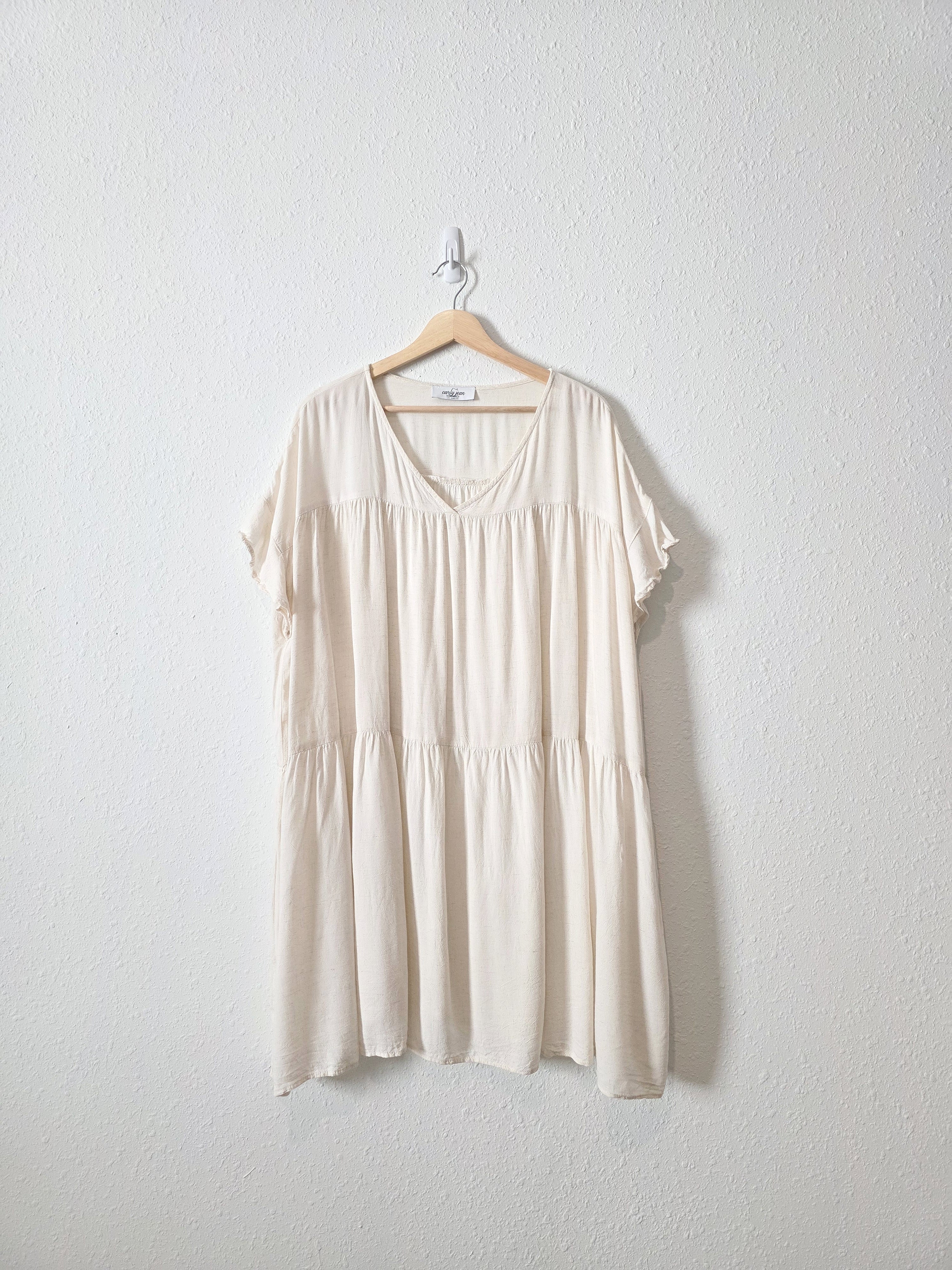 Carly Jean Linen Blend Tunic Dress (2X)