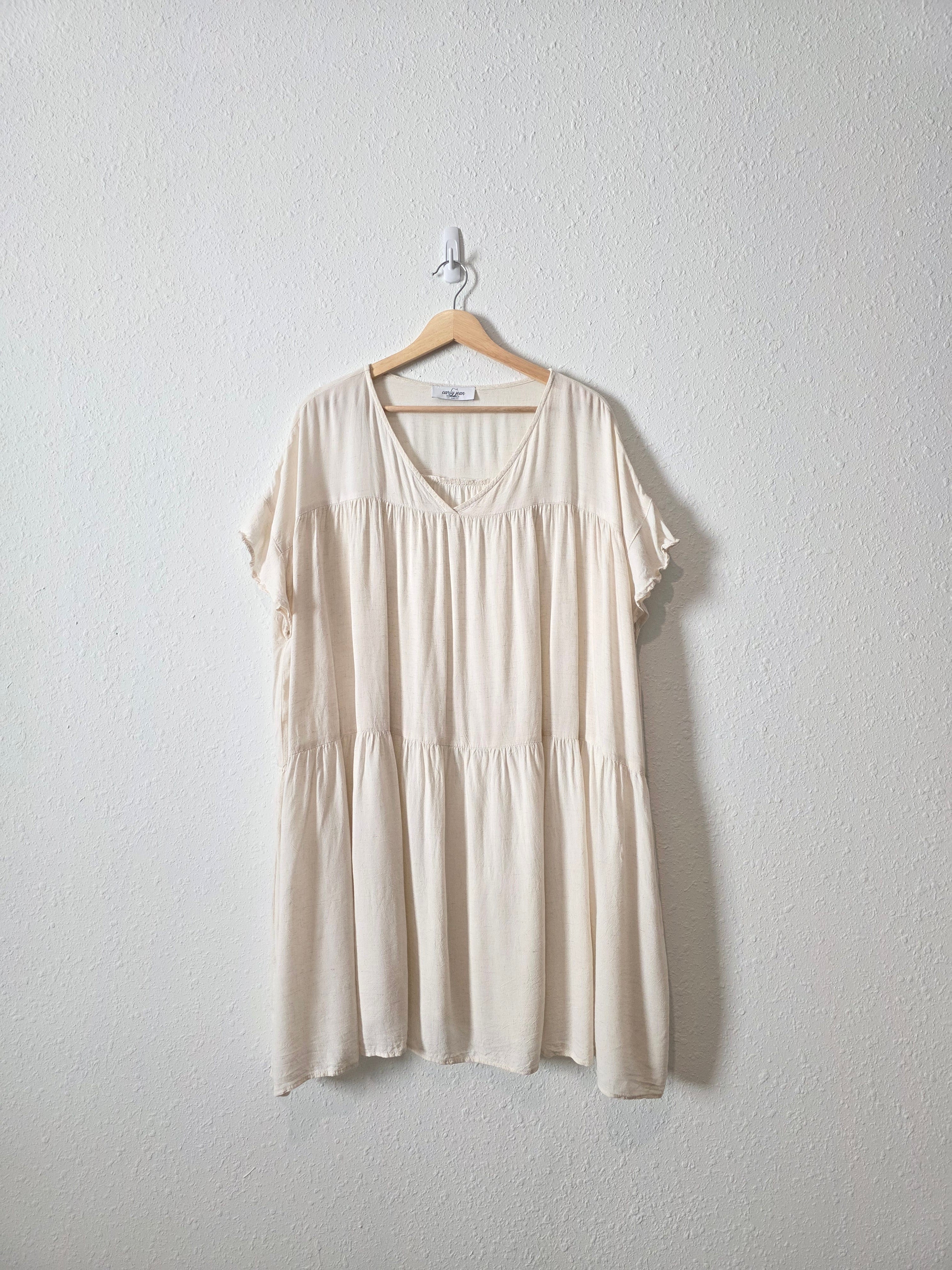 Carly Jean Linen Blend Tunic Dress (2X)