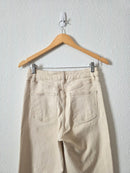 Ecru Relaxed Straight Jeans (S)