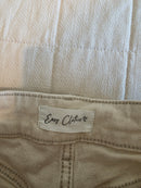 Ecru Relaxed Straight Jeans (S)