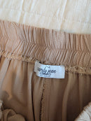 Carly Jean Camel Belted Shorts (2X)