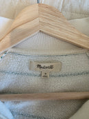 Madewell Green Striped Polo Sweatshirt (M)