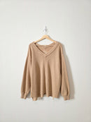 Aerie Oversized Ribbed Sweatshirt (XS)