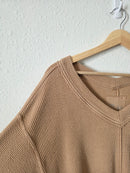 Aerie Oversized Ribbed Sweatshirt (XS)
