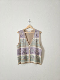 Vintage Floral Embroidered Vest (LP)