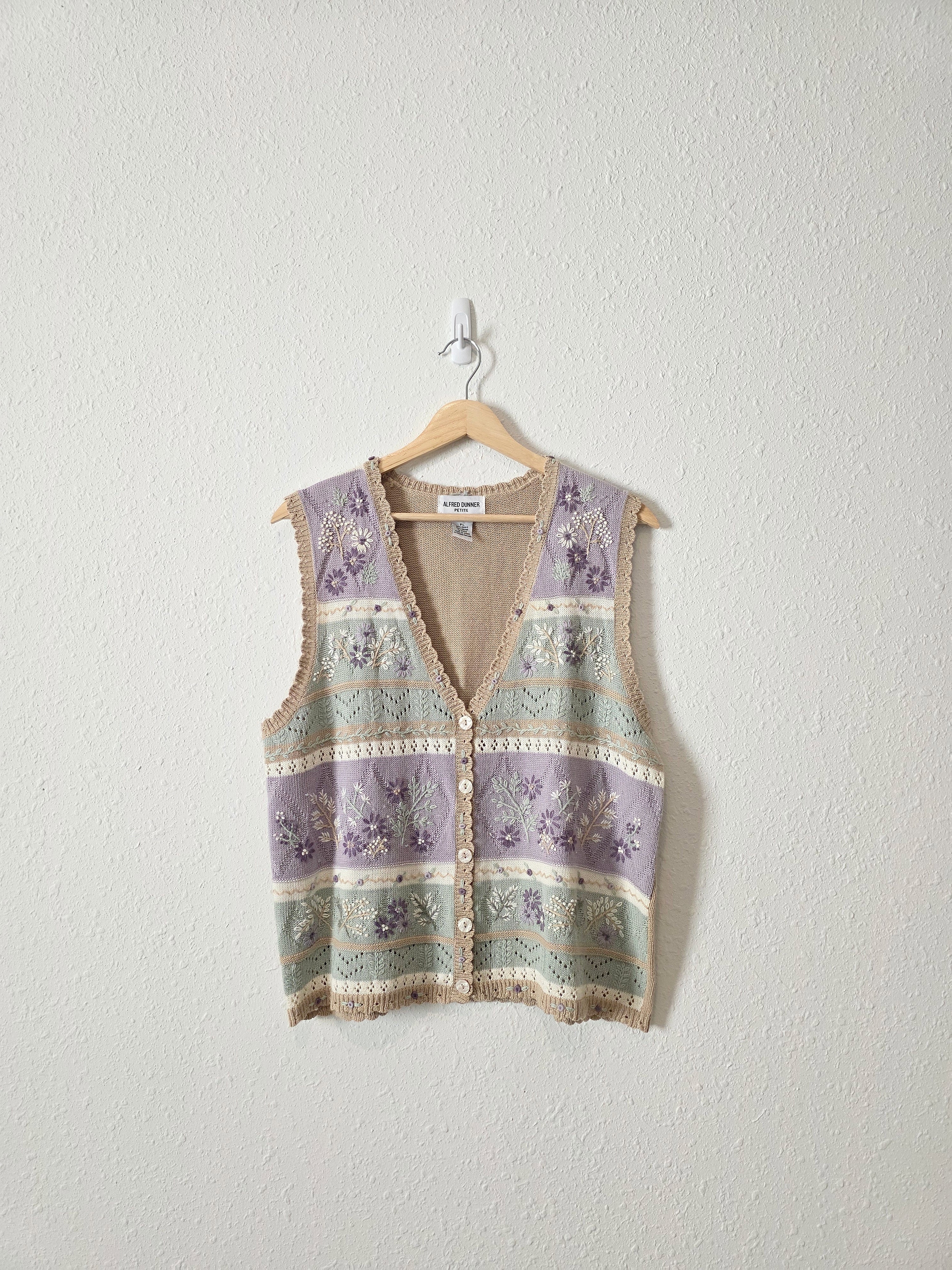 Vintage Floral Embroidered Vest (LP)