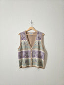 Vintage Floral Embroidered Vest (LP)