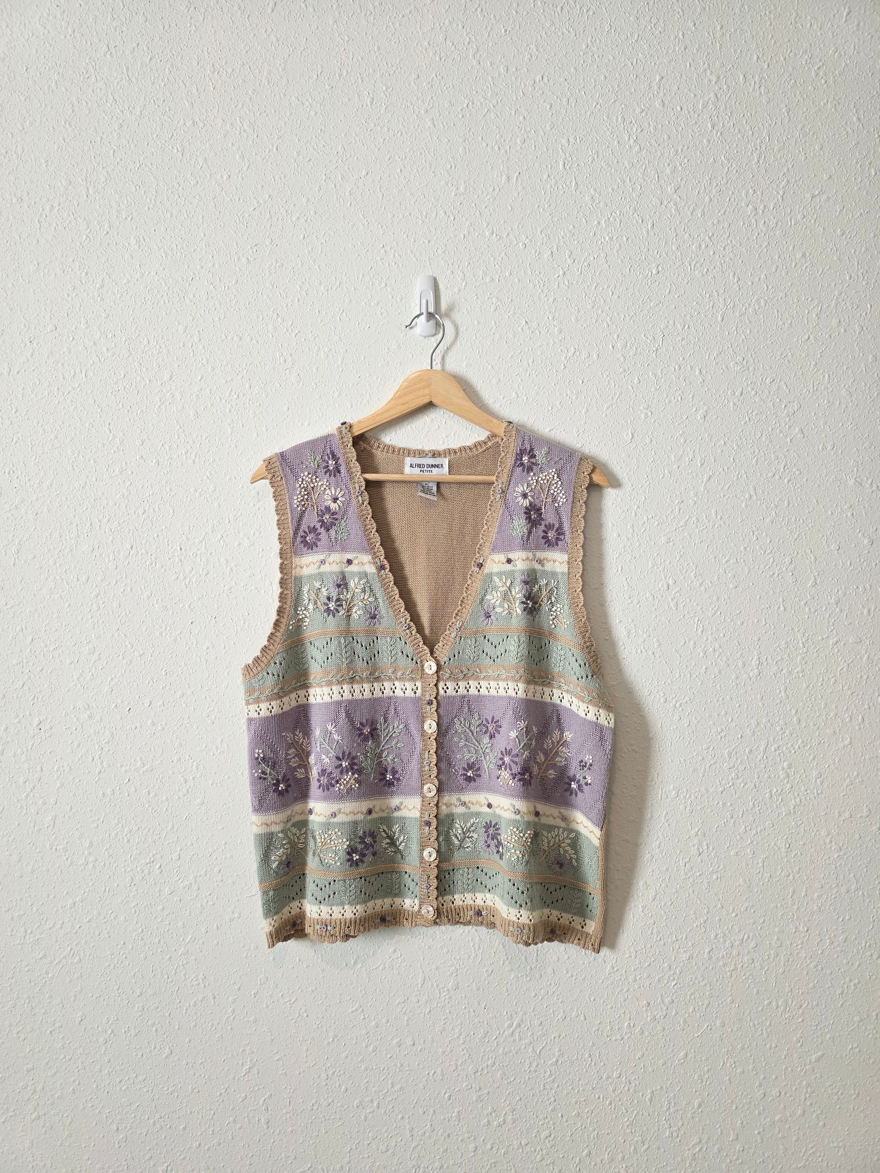 Vintage Floral Embroidered Vest (LP)