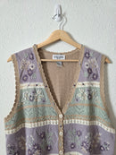 Vintage Floral Embroidered Vest (LP)