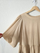Easel Cotton Puff Sleeve Tunic (S)