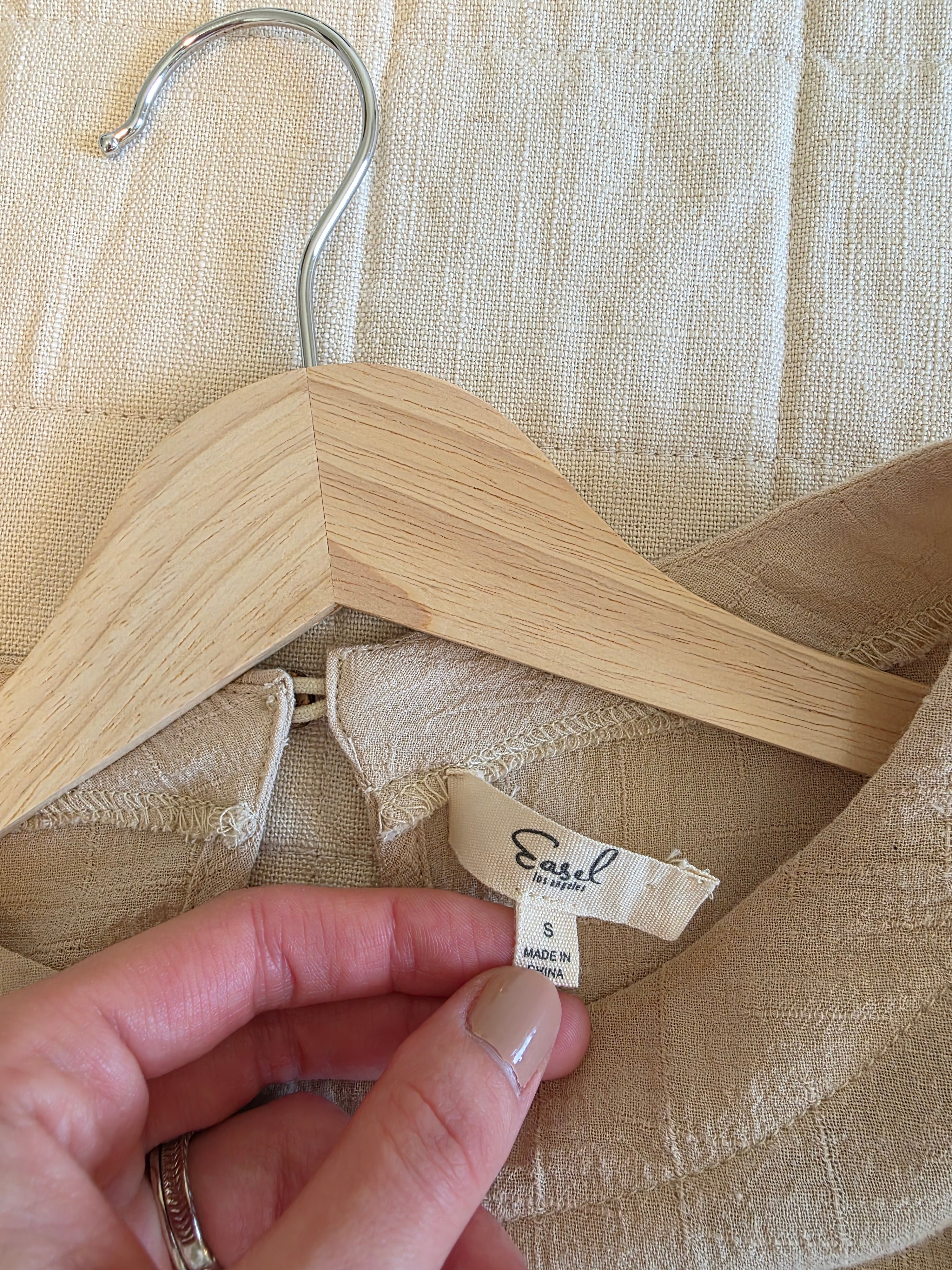 Easel Cotton Puff Sleeve Tunic (S)
