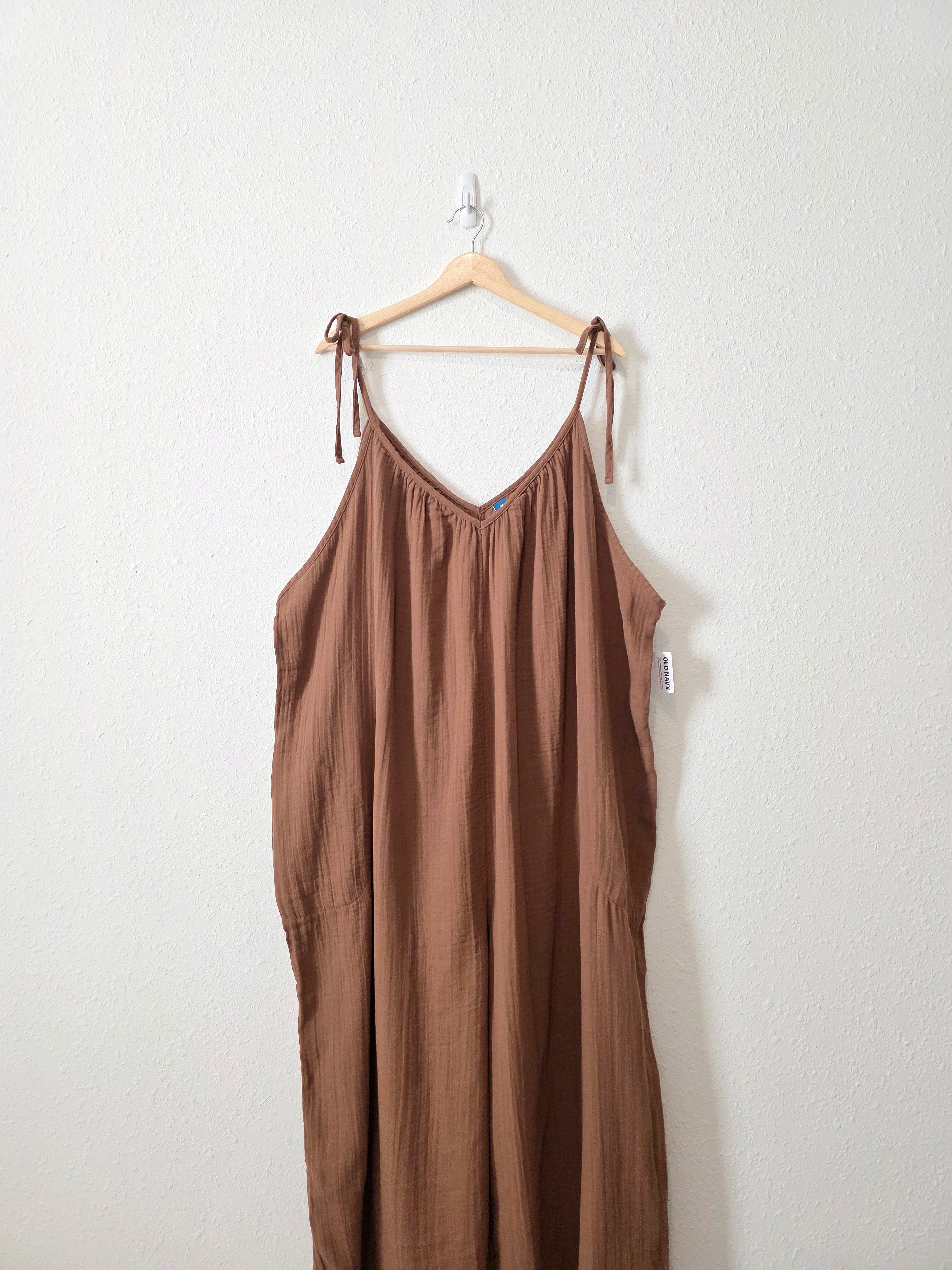 NEW Gauze Wide Leg Jumpsuit (4X)