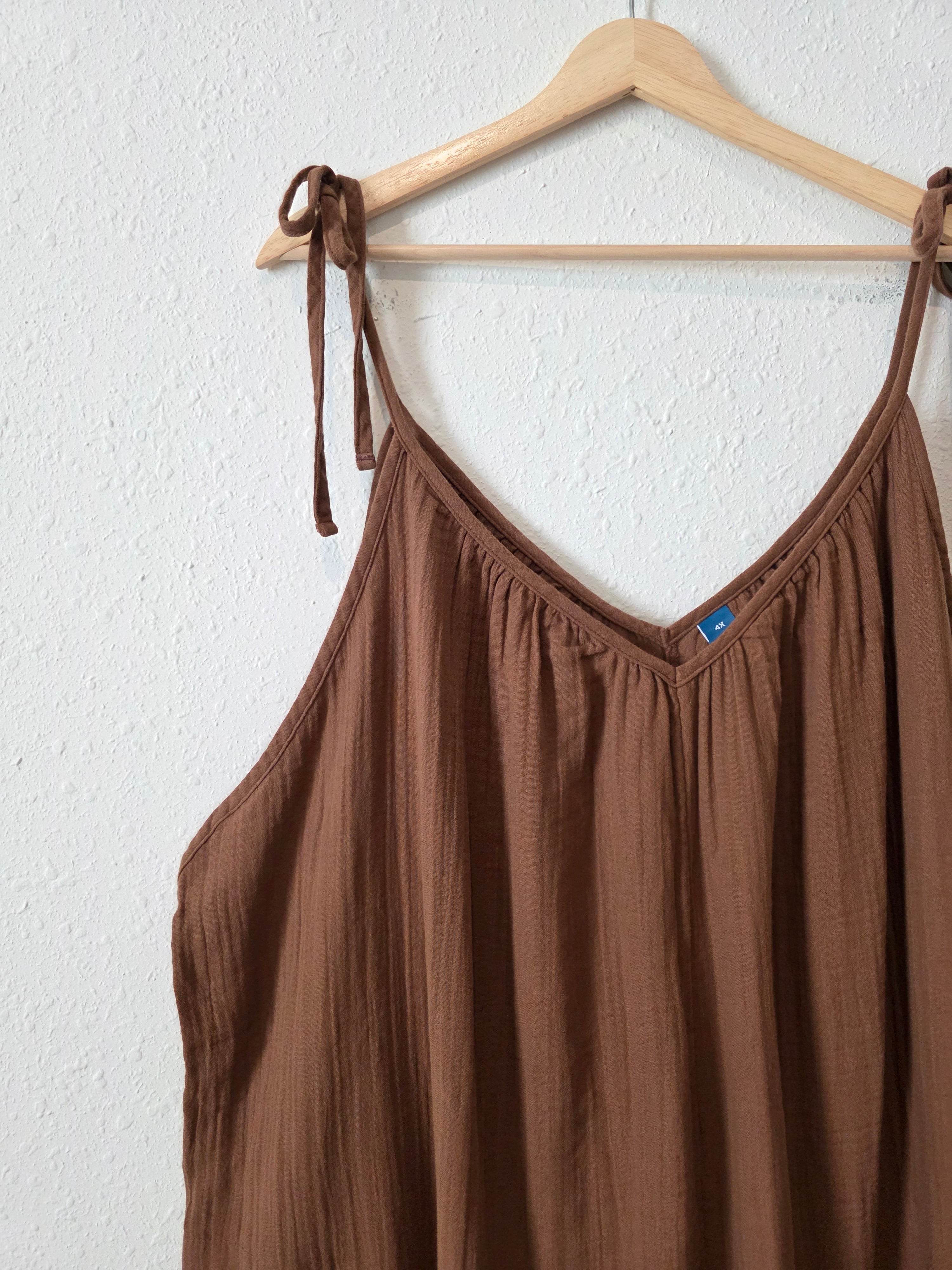 NEW Gauze Wide Leg Jumpsuit (4X)