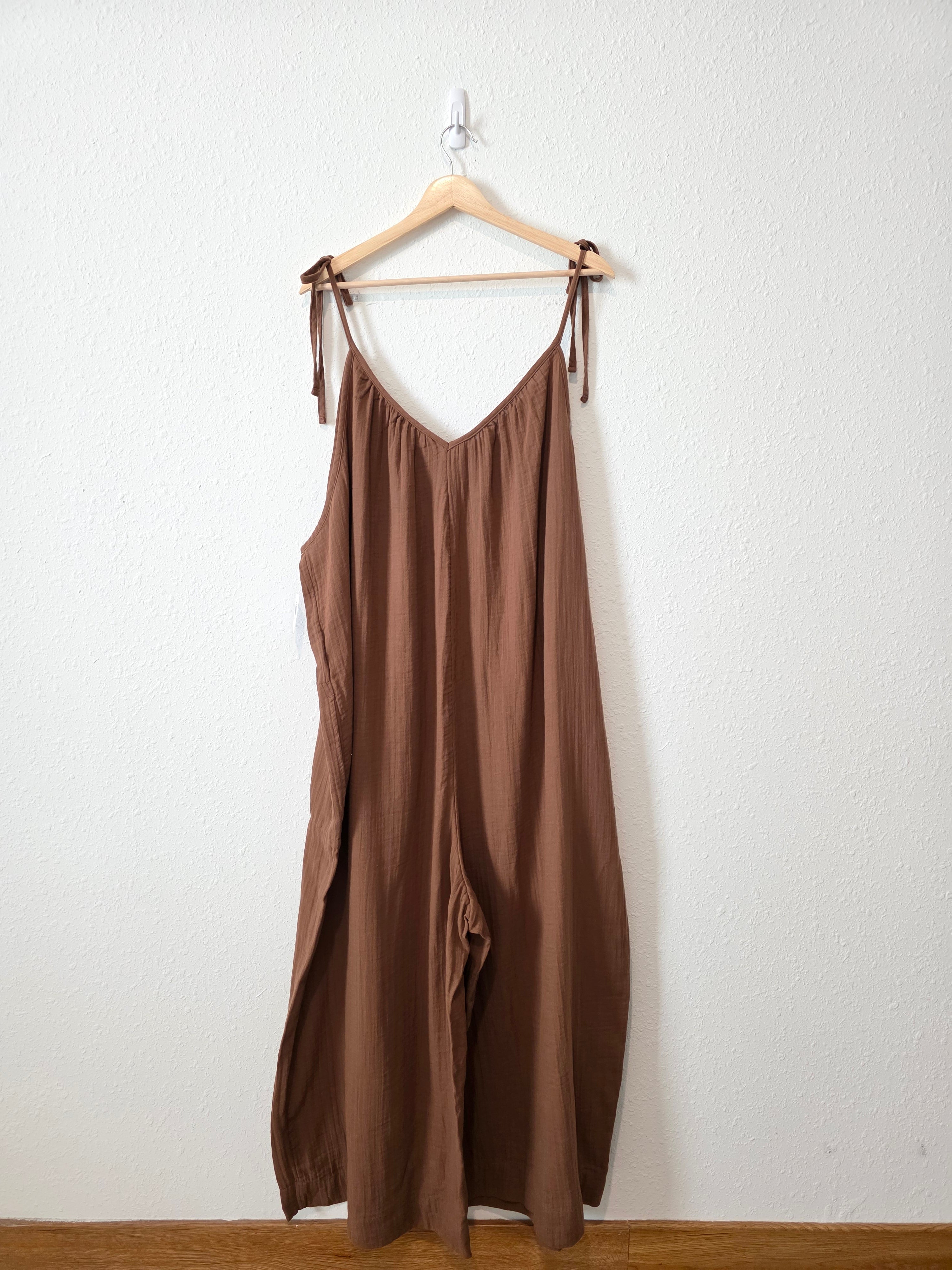 NEW Gauze Wide Leg Jumpsuit (4X)