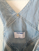 Light Wash Denim Shortalls (XL)
