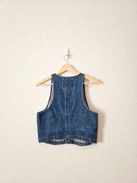 Cropped Denim Vest (M)