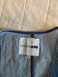Cropped Denim Vest (M)