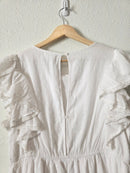 White Cotton Mini Dress (XL)