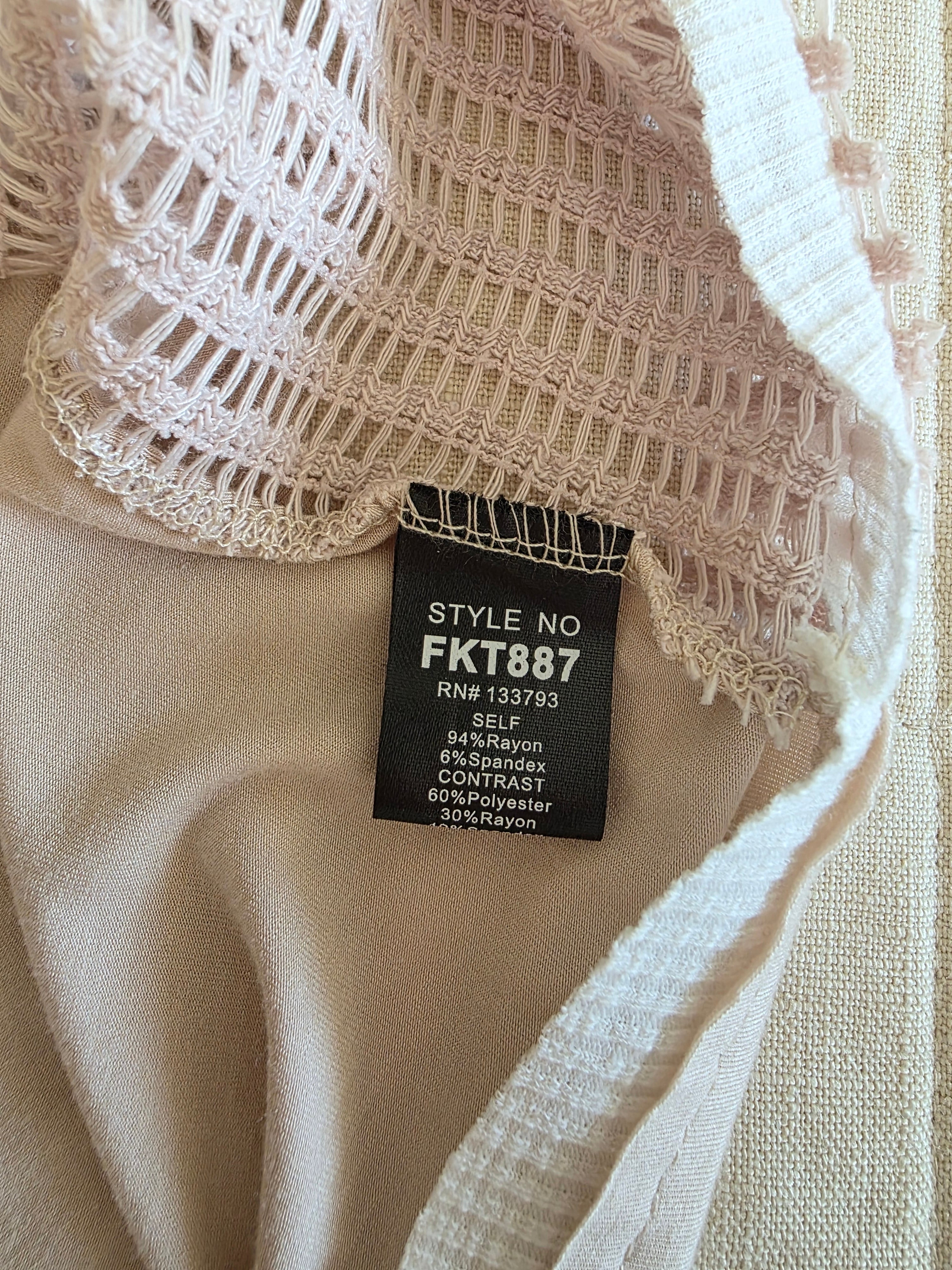 POL Neutral Oversized Top (L)