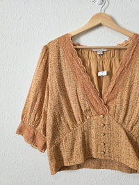 NEW Dainty Floral Lace Top (XL)
