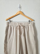 J.Crew Linen Wide Leg Pants (L)