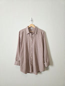 Rhythm Cotton Striped Button Up (M)